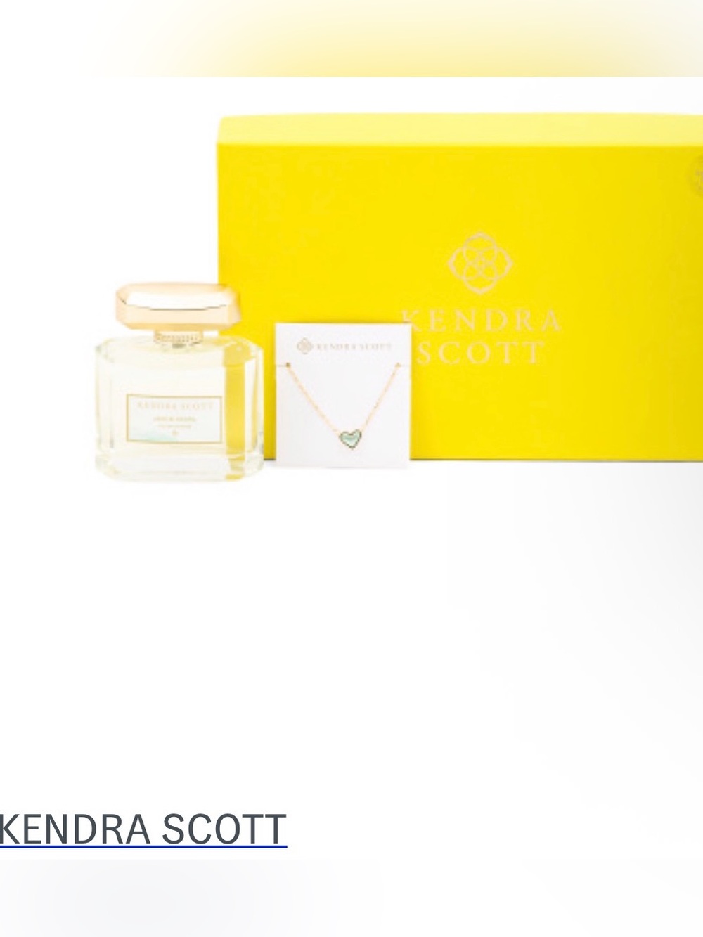 Kendra Scott Yellow Gift Set with Green Accent Necklace
